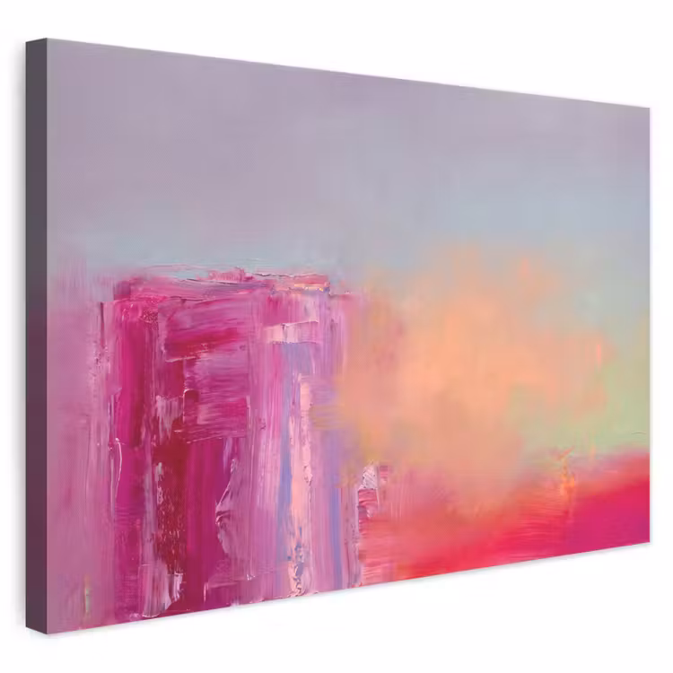 Abstract - Kleuren - Modern - Roze canvas 2cm klein -3d