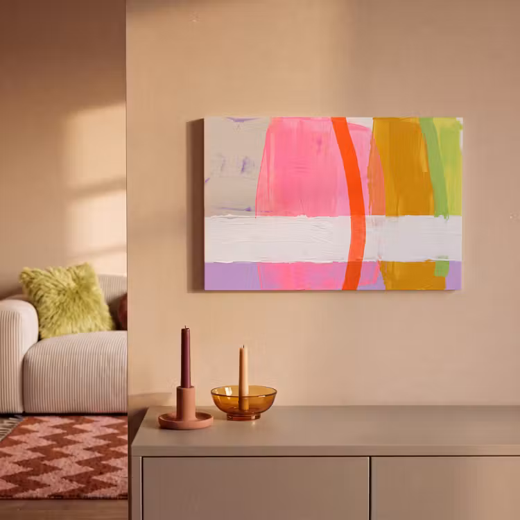 Abstract - Kleurrijk - Vormen - Modern - Kunst canvas 2cm klein -sfeer1