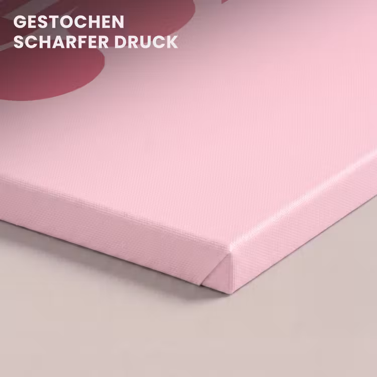 Abstract - Geometrisch - Vormen - Roze canvas 2cm klein -closeup_print_DE
