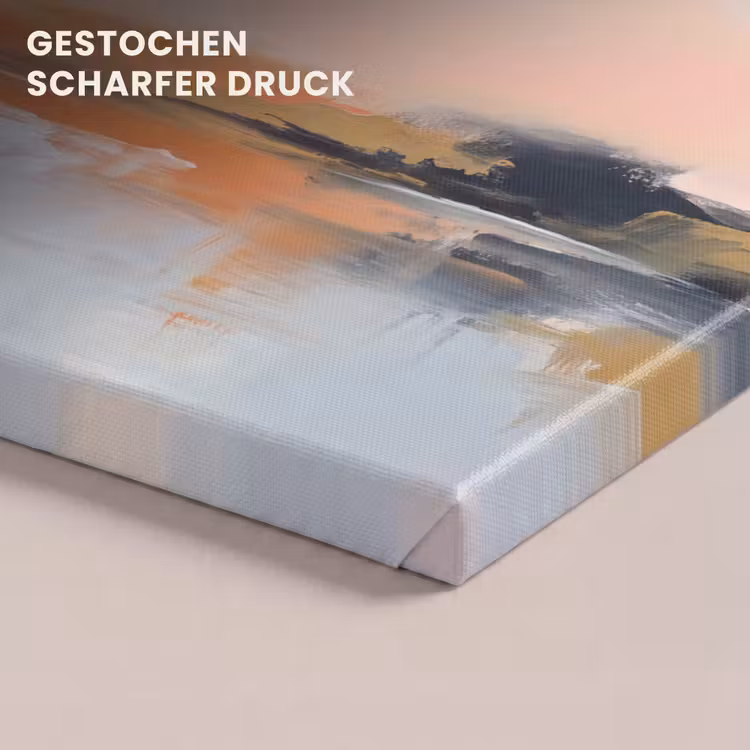 Abstract - Landschap - Horizon - Modern - Kleurrijk canvas 2cm klein -closeup_print_DE