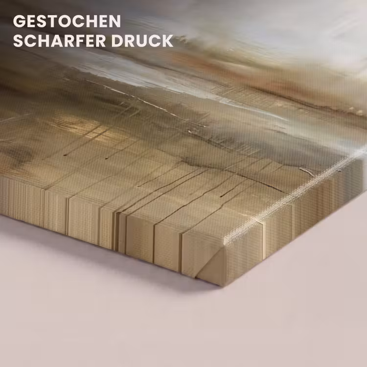 Abstract - Landschap - Natuur - Beige - Bruin canvas 2cm klein -closeup_print_DE