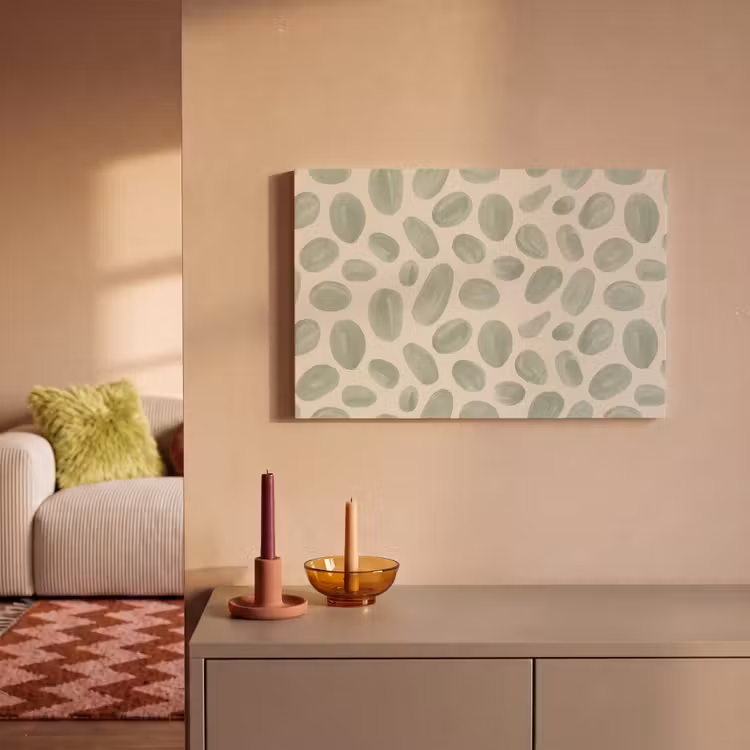 Abstract - Patroon - Organisch - Groen - Modern canvas 2cm klein -sfeer1