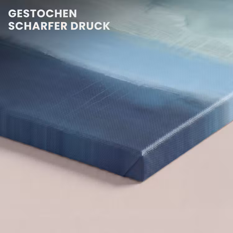Abstract - Lagen - Rust - Modern - Blauw canvas 2cm klein -closeup_print_DE
