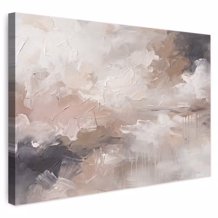 Abstract - Textuur - Kunst - Modern - Beige canvas 2cm klein -3d