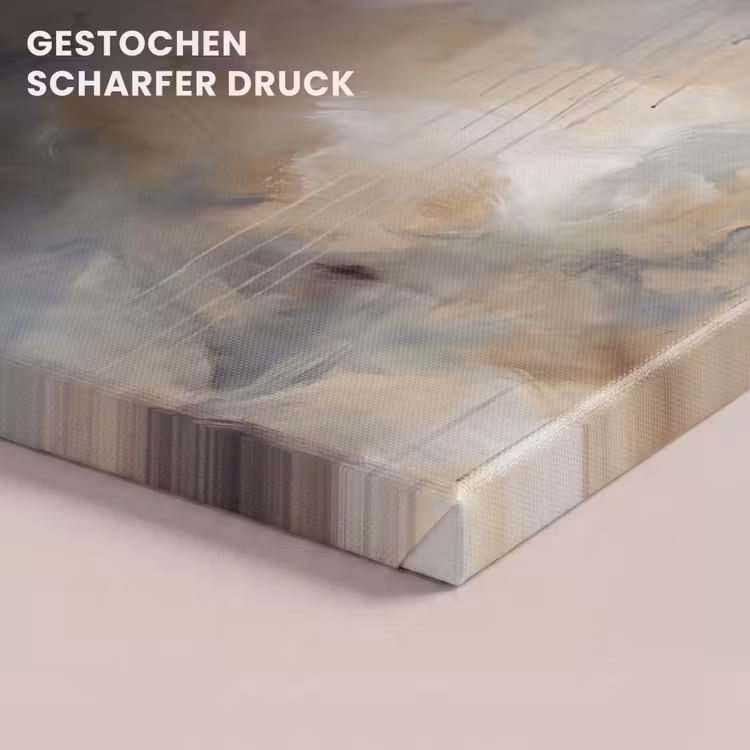 Abstract - Wolken - Sfeervol - Beige - Grijs canvas 2cm klein -closeup_print_DE