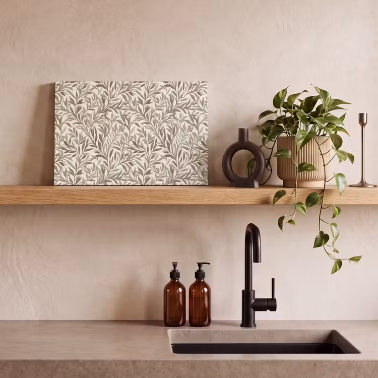 Takken - Botanisch - Taupe canvas 2cm klein 34 -sfeer3
