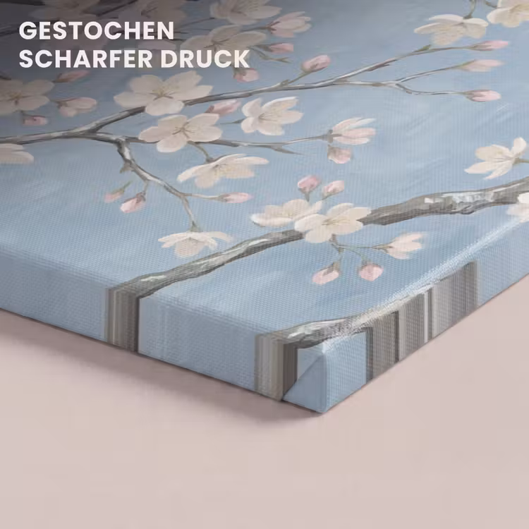 Takken - Kersenbloesem - Blauw canvas 2cm klein -uniquesellingpoint_afwerking-onlywow_DE
