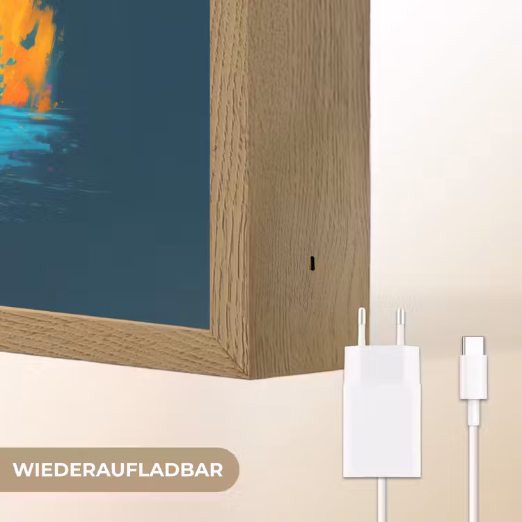 Abstract - Tractor - Groen Light Box met batterij (Wandlamp kind) middel -USP_websiteoplaadbaarDE
