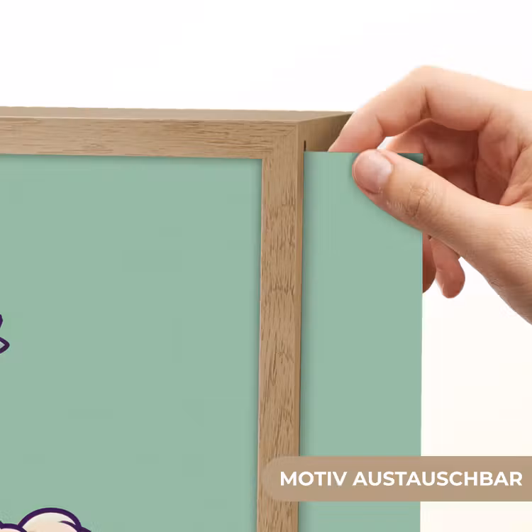 Alpaca - Groen - Bloemendiadeem Light Box met batterij (Wandlamp kind) middel -USP_websiteprintDE