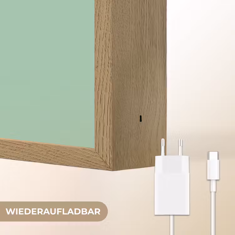 Alpaca - Groen - Bloemendiadeem Light Box met batterij (Wandlamp kind) middel -USP_websiteoplaadbaarDE
