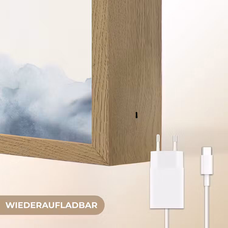 Waterverf - Planeten - Sterren - Raket Light Box met batterij (Wandlamp kind) middel -USP_websiteoplaadbaarDE
