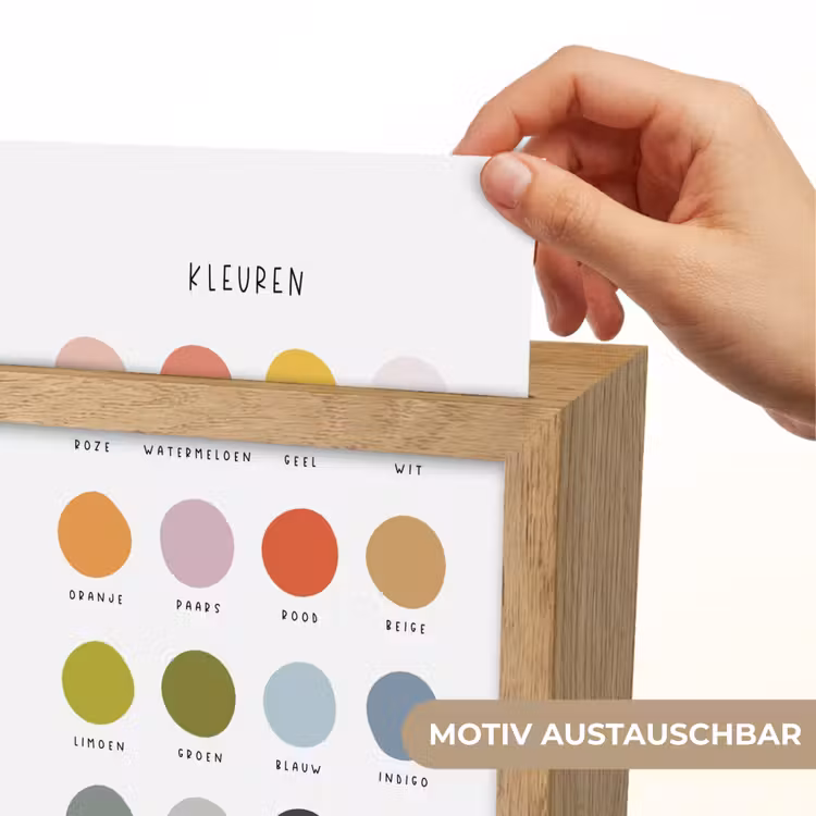 Kleuren - Leren voor kinderen - Educatief Light Box met kabel (Wandlamp kind) klein -USP_websiteprintDE
