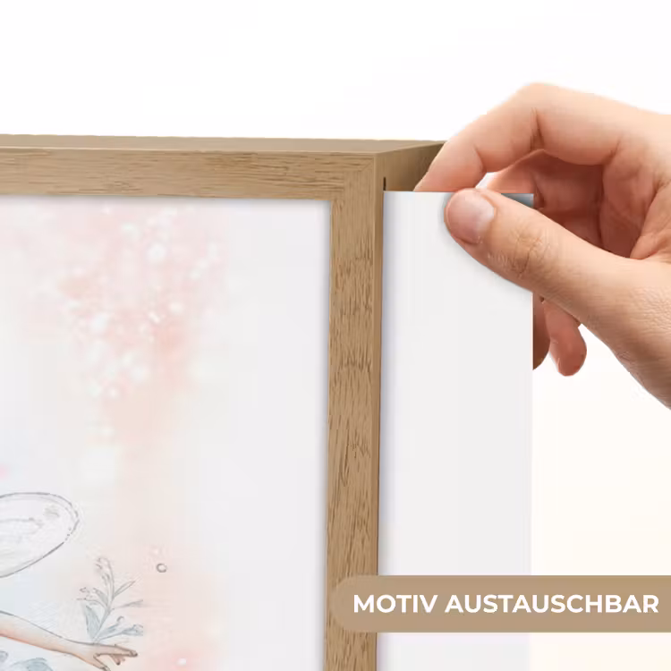 Ballerina - Fee - Roze Light Box met batterij (Wandlamp kind) middel -USP_websiteprintDE