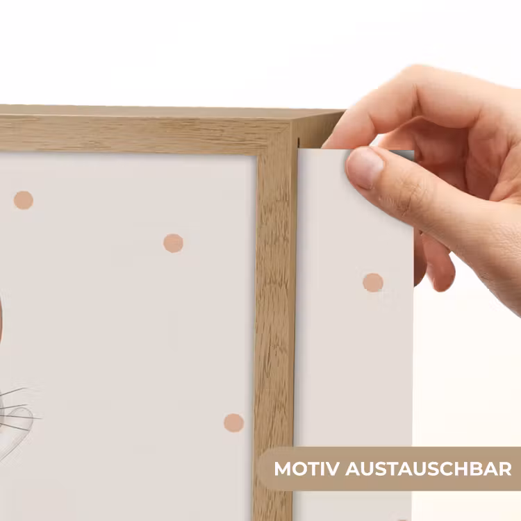 Ballerina - Kitten - Beige - Stippen Light Box met batterij (Wandlamp kind) middel -USP_websiteprintDE