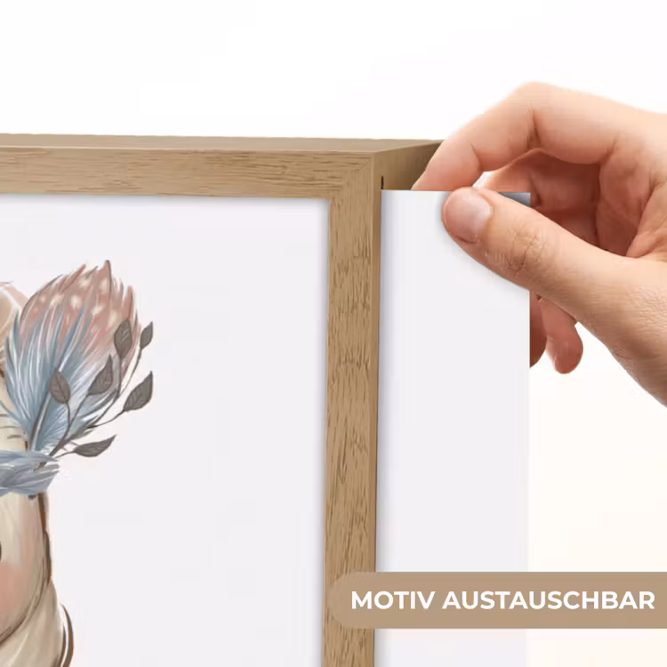 Beer - Dier - Bosdieren Light Box met batterij (Wandlamp kind) middel -USP_websiteprintDE