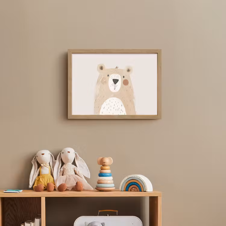 Beer - Dier - Wilde dieren Light Box met batterij (Wandlamp kind) middel -sfeer2_kind
