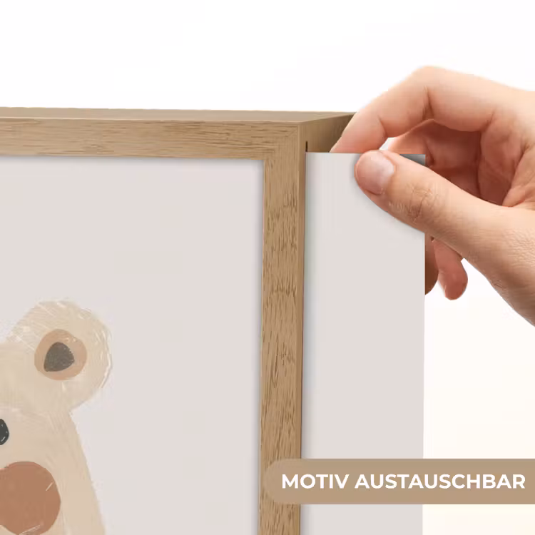 Beer - Dier - Wilde dieren Light Box met batterij (Wandlamp kind) middel -USP_websiteprintDE