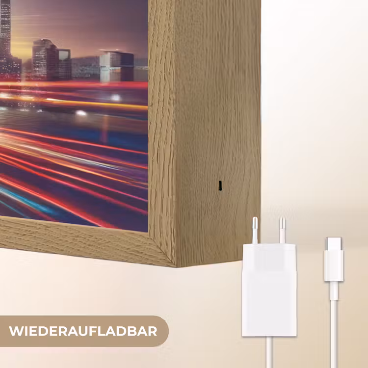 Basketbal - Sport - Basket - Stad Light Box met batterij (Wandlamp kind) middel -USP_websiteoplaadbaarDE
