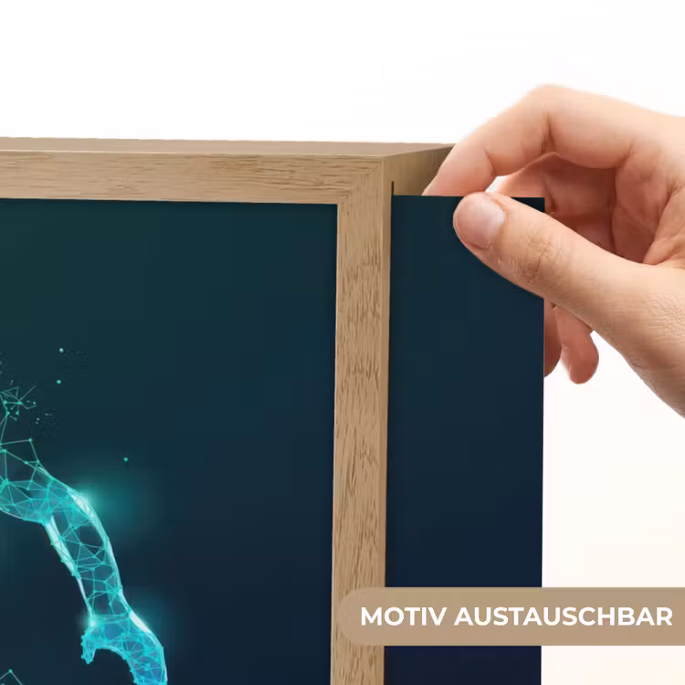 Basketbalspeler - Digitaal - Groen - Blauw Light Box met batterij (Wandlamp kind) middel -USP_websiteprintDE