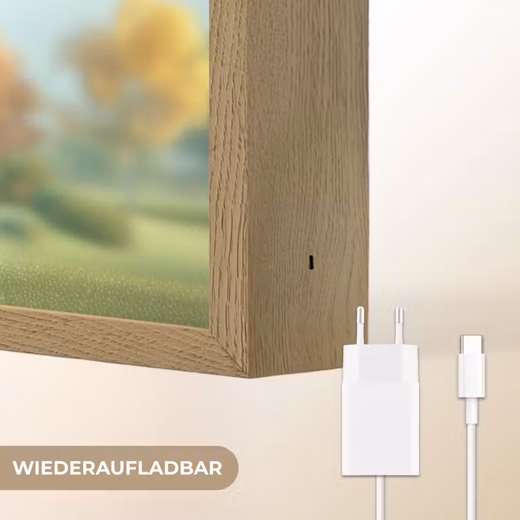 Cartoon - Dino - Groen - Golven Light Box met batterij (Wandlamp kind) middel -USP_websiteoplaadbaarDE