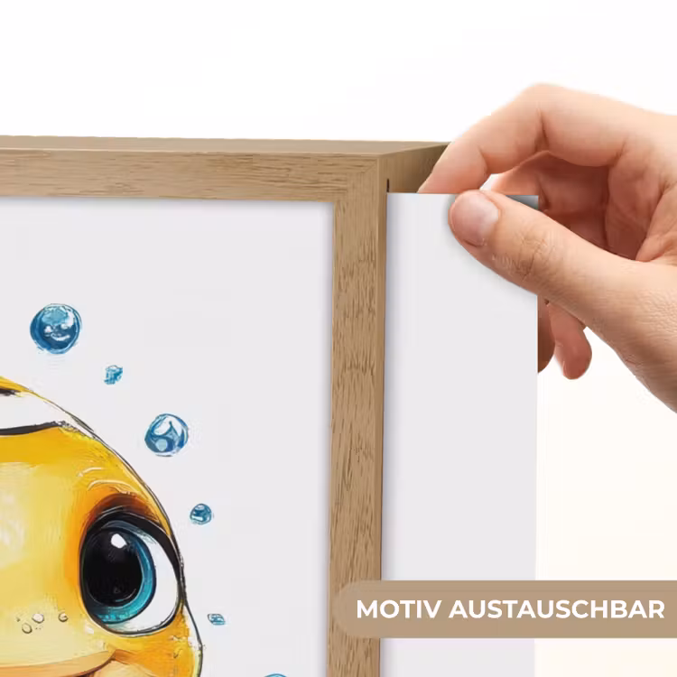 Clownvis - Oranje - Vis - Water Light Box met batterij (Wandlamp kind) middel -USP_websiteprintDE