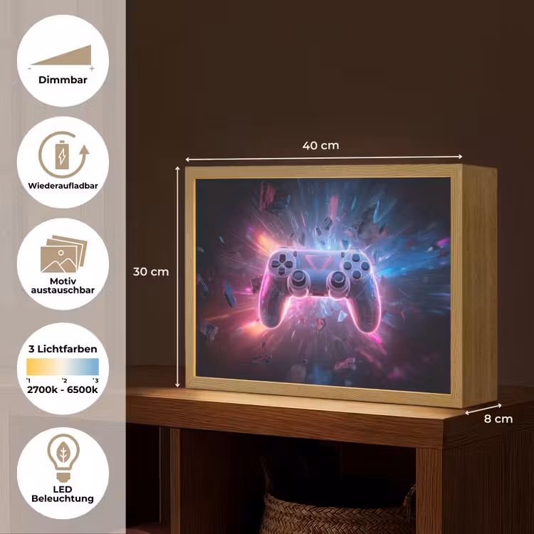 Controller - Neon - Explosie - Abstract Light Box met batterij (Wandlamp kind) middel -USP_websiteoverzichtDE