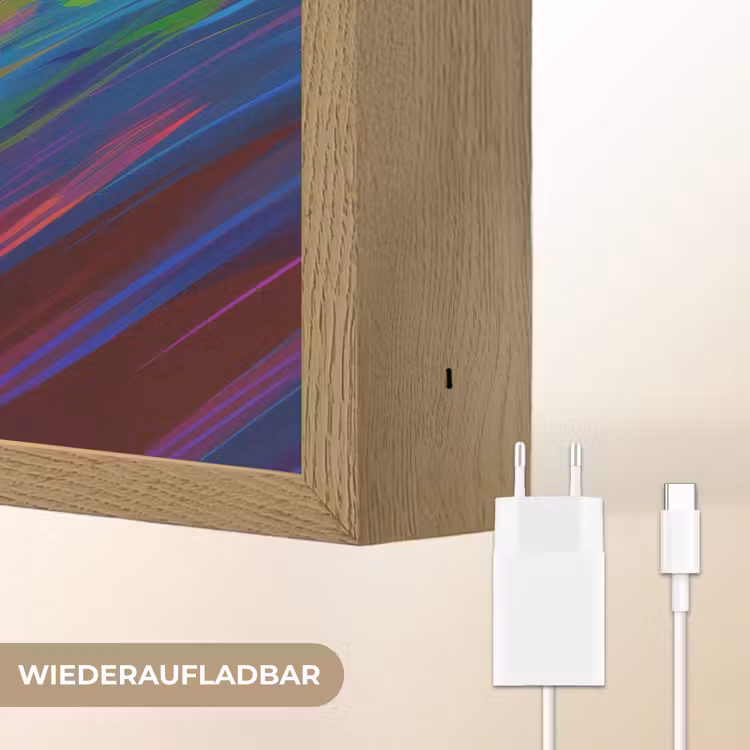 Crossmotor - Neonkleuren - Lijnen - Helm Light Box met batterij (Wandlamp kind) middel -USP_websiteoplaadbaarDE