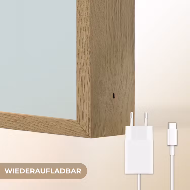 Dolfijn - Zeewier - Grijs Light Box met batterij (Wandlamp kind) middel -USP_websiteoplaadbaarDE
