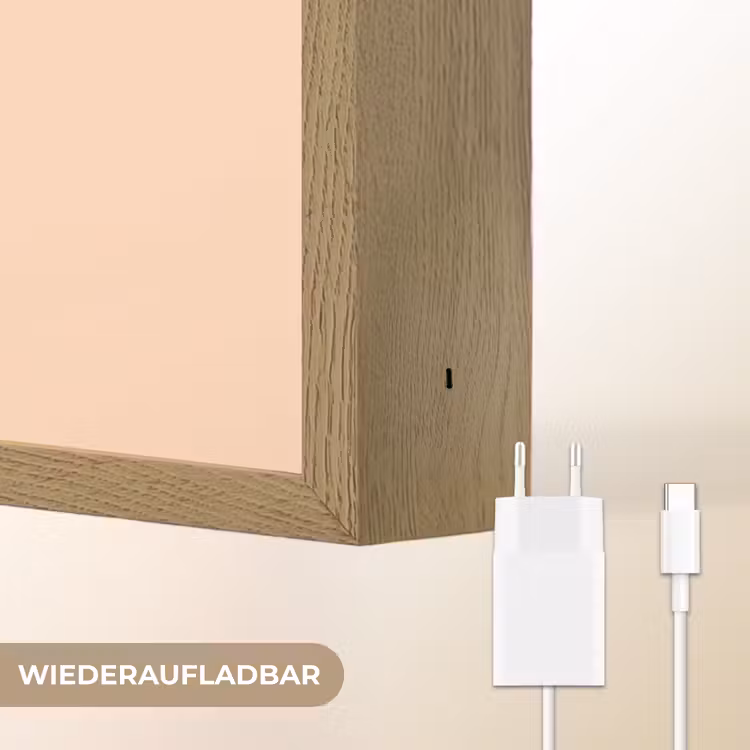 Dino - Boba - kawaii - Oranje Light Box met batterij (Wandlamp kind) middel -USP_websiteoplaadbaarDE