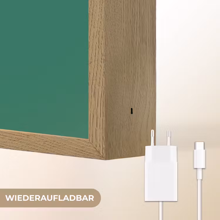 Dino - Groen - Planeet Light Box met batterij (Wandlamp kind) middel -USP_websiteoplaadbaarDE