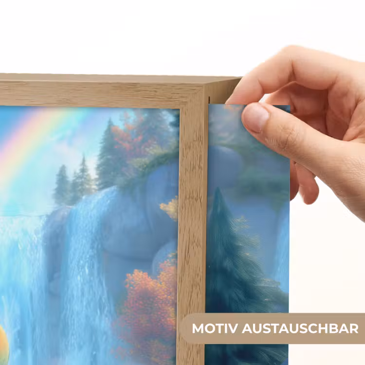 Dino - Natuur - Waterval Light Box met batterij (Wandlamp kind) middel -USP_websiteprintDE