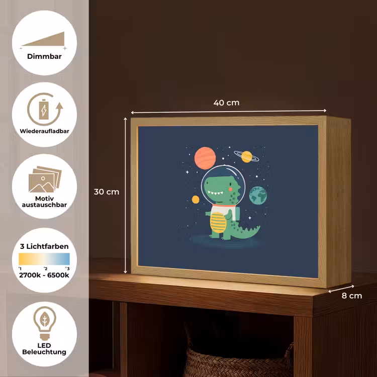 Dino - Ruimtepak - Planeten Light Box met batterij (Wandlamp kind) middel -USP_websiteoverzichtDE