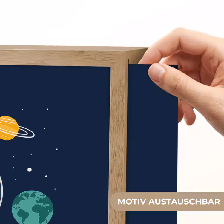 Dino - Ruimtepak - Planeten Light Box met batterij (Wandlamp kind) middel -USP_websiteprintDE