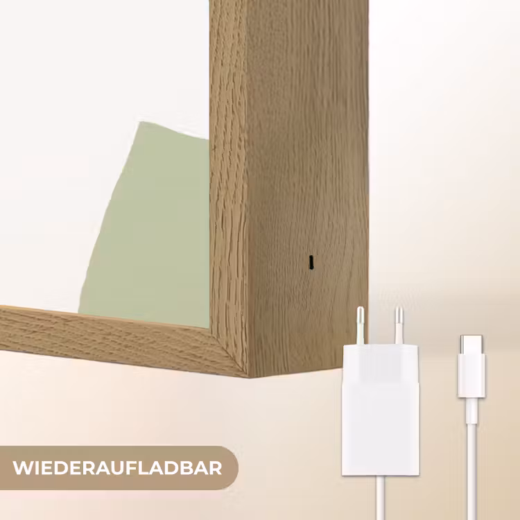 Dino - Triceratops - Dinosaurus - Groen Light Box met batterij (Wandlamp kind) middel -USP_websiteoplaadbaarDE