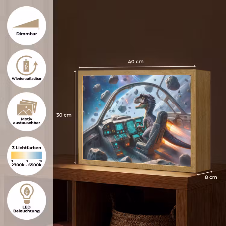 Dino - Ruimte - Jongens Light Box met batterij (Wandlamp kind) middel -USP_websiteoverzichtDE