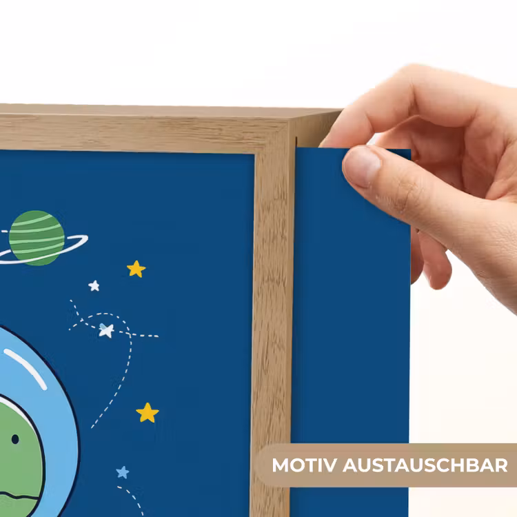 Dino - Ruimte - Planeten Light Box met batterij (Wandlamp kind) middel -USP_websiteprintDE