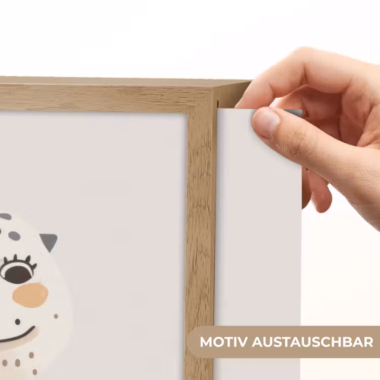 Dinosaurus - Pastel kleuren Light Box met batterij (Wandlamp kind) middel -USP_websiteprintDE