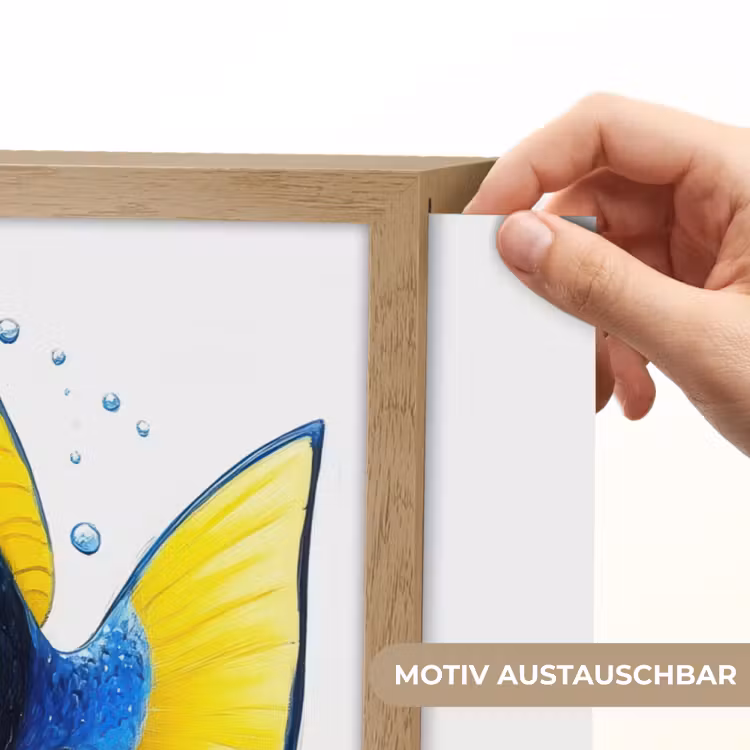 Doktersvis - Blauw - Vis - Spetters Light Box met batterij (Wandlamp kind) middel -USP_websiteprintDE