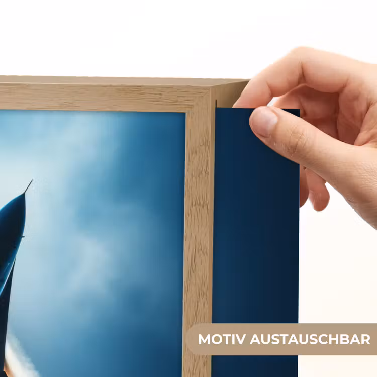 Straaljager - Blauw - Jongens Light Box met batterij (Wandlamp kind) middel -USP_websiteprintDE