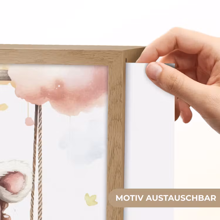 Eenhoorn - Dier - Kinderen - Unicorn Light Box met batterij (Wandlamp kind) middel -USP_websiteprintDE
