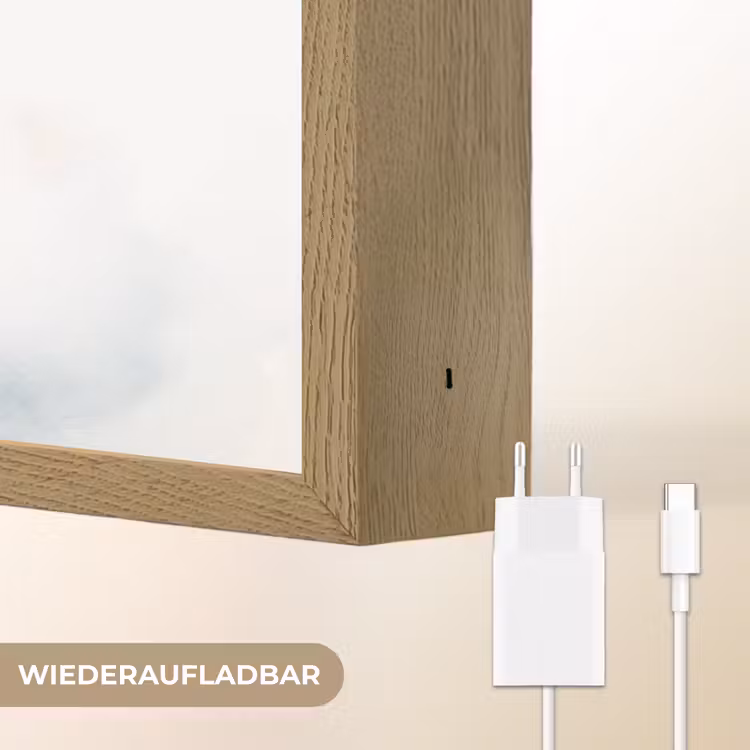 Eenhoorn - Dier - Kinderen - Unicorn Light Box met batterij (Wandlamp kind) middel -USP_websiteoplaadbaarDE