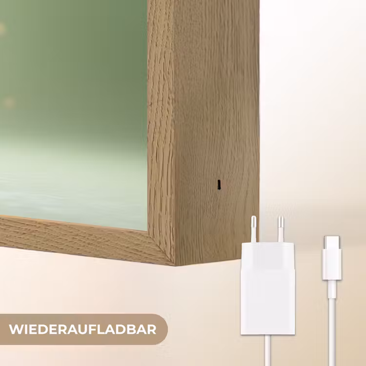 Fee - Groen - Sprookje - Sterren Light Box met batterij (Wandlamp kind) middel -USP_websiteoplaadbaarDE