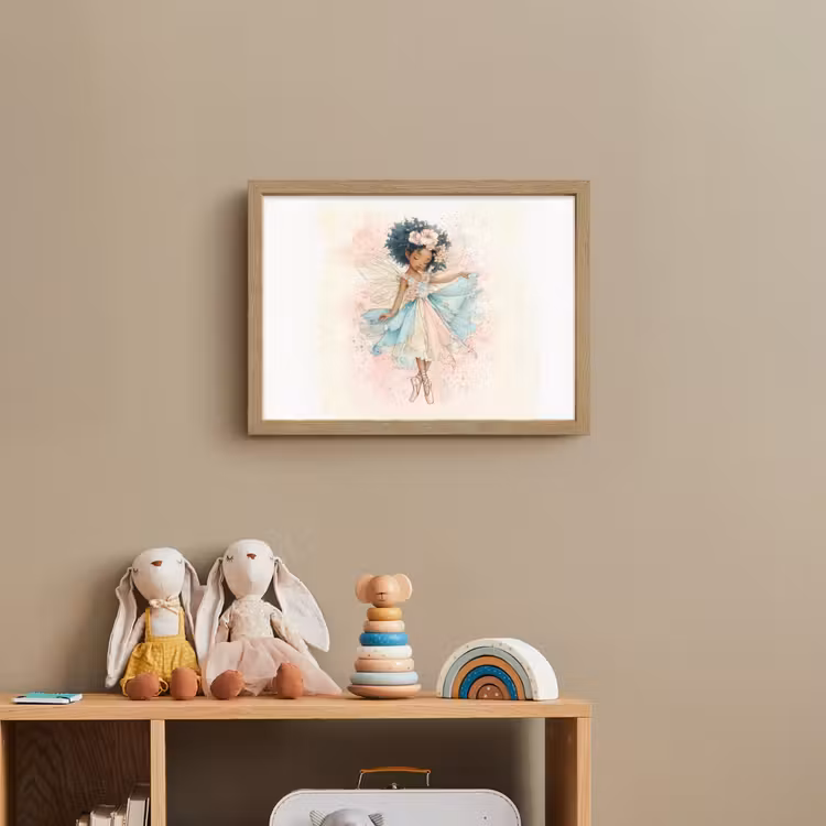 Fee - Pastel - Magie Light Box met batterij (Wandlamp kind) middel -sfeer2_kind