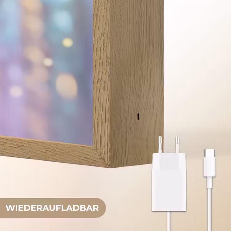 Fee - Schommel - Paars - Glinsters Light Box met batterij (Wandlamp kind) middel -USP_websiteoplaadbaarDE