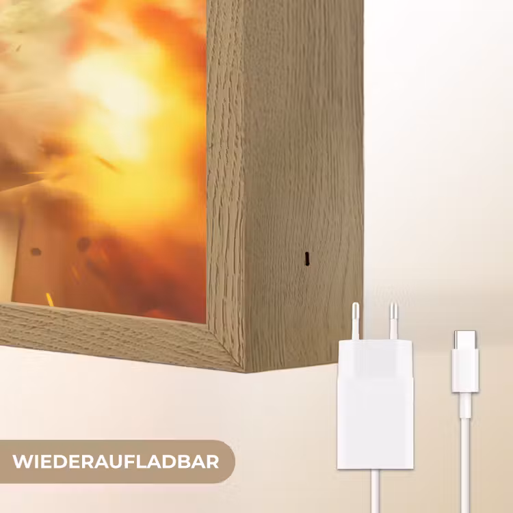 Brandweer - Jongens - Kinderen - Auto Light Box met batterij (Wandlamp kind) middel -USP_websiteoplaadbaarDE