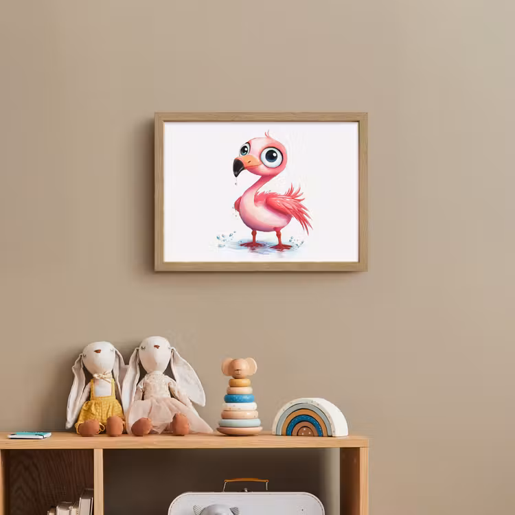Flamingo - Roze - Water Light Box met batterij (Wandlamp kind) middel -sfeer2_kind