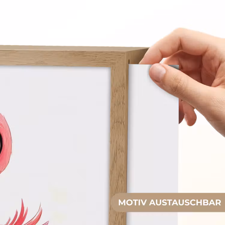 Flamingo - Roze - Water Light Box met batterij (Wandlamp kind) middel -USP_websiteprintDE