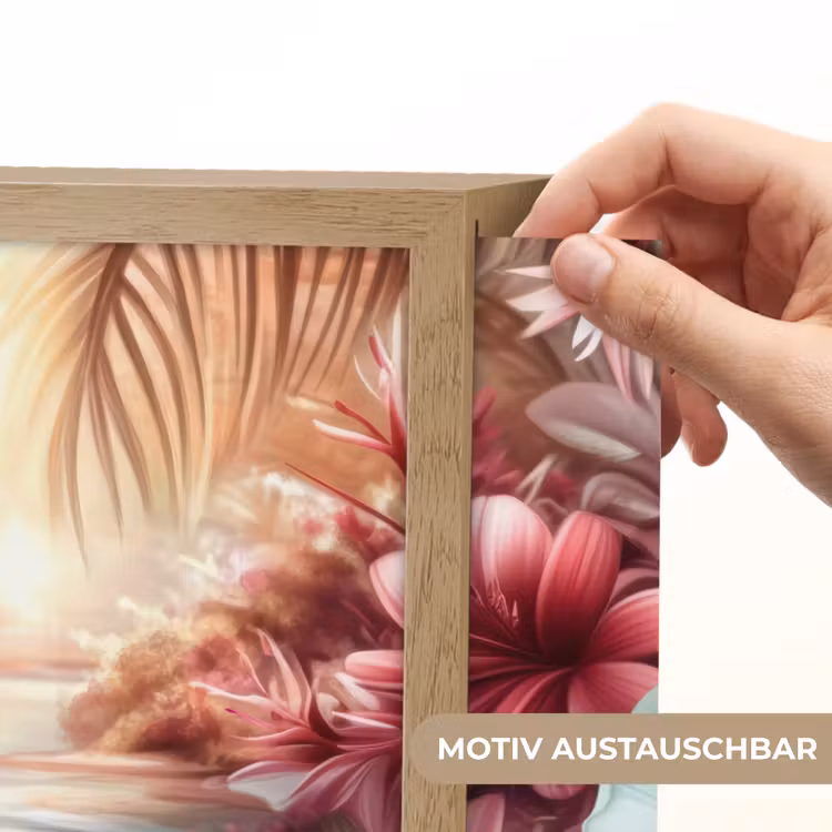 Flamingo - Schildpad - Roze Light Box met batterij (Wandlamp kind) middel -USP_websiteprintDE