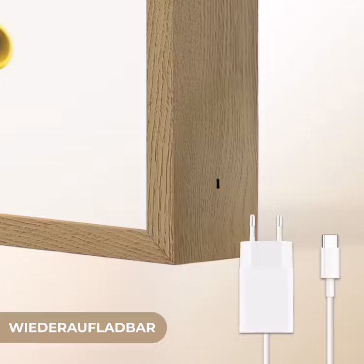 Vliegtuig - Blauw - Kinderen - Jongens Light Box met batterij (Wandlamp kind) middel -USP_websiteoplaadbaarDE