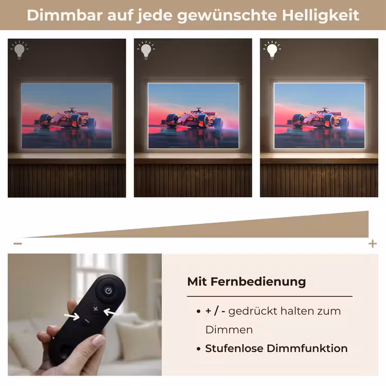 Formule 1 - Race - Auto - Jongens Light Box met batterij (Wandlamp kind) middel -USP_dimbaarDE